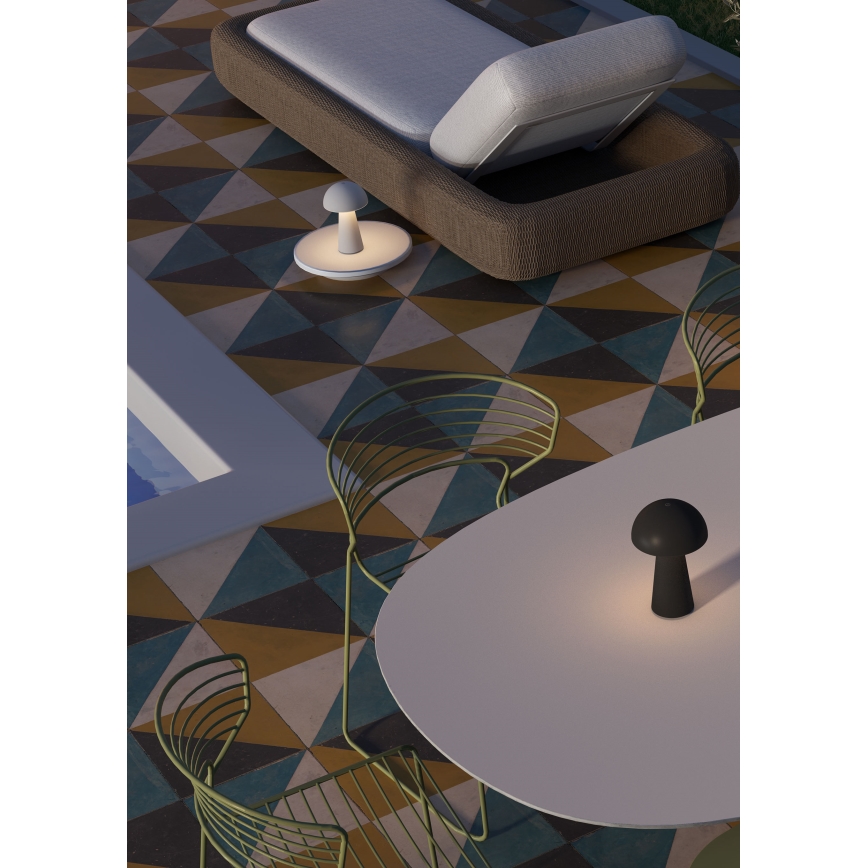 Redo 90439 - Lâmpada LED exterior tátil regulável KIRA LED/4,7W/230V 2200 mAh IP44 preta