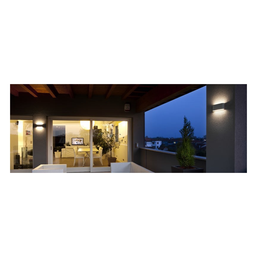 Redo 90452 - Aplique de parede LED para exterior KLIPPE LED/24W/230V 3000K IP54 antracite