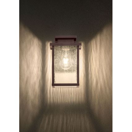 Redo 90463 - Iluminação de parede exterior YARD 1xE27/42W/230V IP44 castanho
