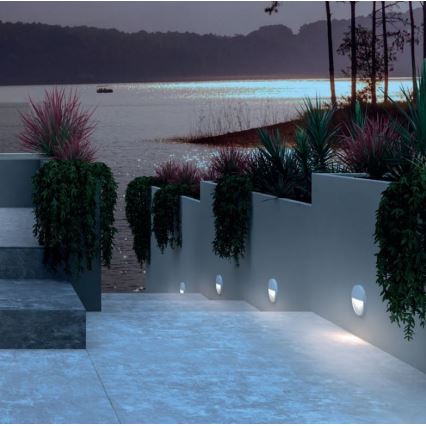 Redo 90472 - Iluminação de parede exterior LED LANDER LED/3W/230V IP54 branco