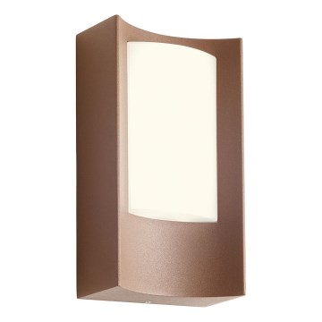 Redo 90484 - Iluminação de parede exterior LED WARP LED/8W/230V 3000K IP44 castanho