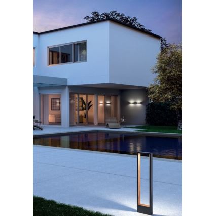 Redo 90508 - Luminária de parede LED exterior WALD LED/10W/230V IP65 antracite