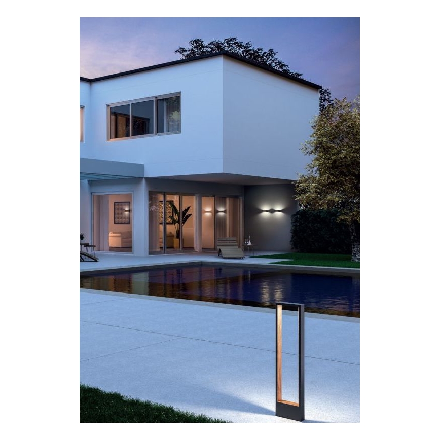 Redo 90508 - Luminária de parede LED exterior WALD LED/10W/230V IP65 antracite