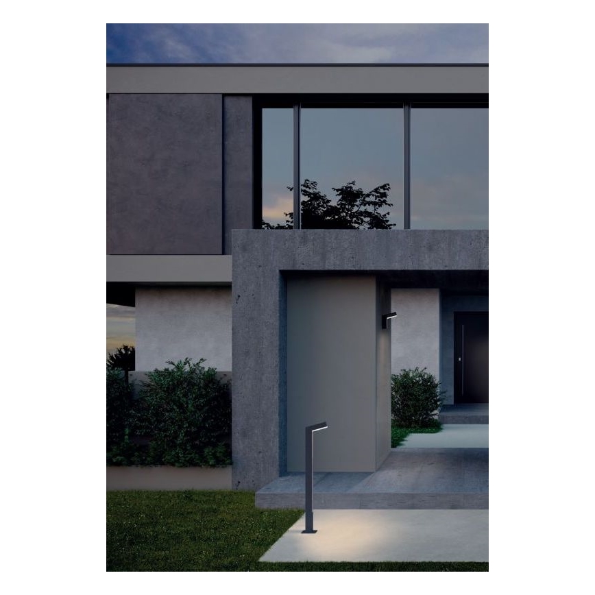 Redo 90512 - Candeeiro exterior LED WOODY LED/10W/230V IP54 antracite