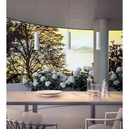 Redo 90513 - Iluminação suspensa exterior LED KLOU LED/9W/230V IP54 branco