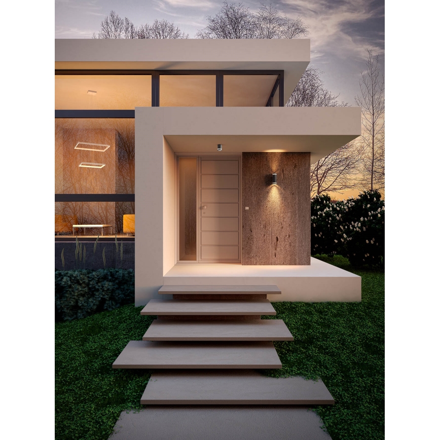 Redo 90519 - Iluminação de teto exterior CARGO 1xGU10/28W/230V IP54 antracite