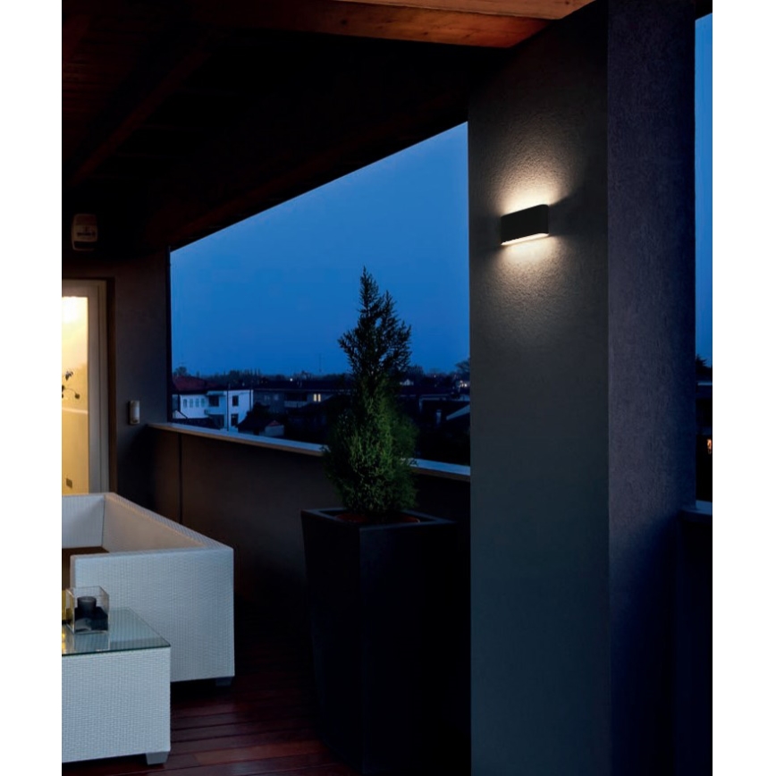 Redo 9054 - Iluminação de parede exterior LED POCKET LED/13W/230V IP54 antracite