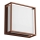 Redo 90566 - Iluminação de parede exterior LED QUADRIS LED/20W/230V IP54 castanho