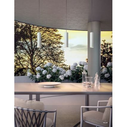 Redo 90570 - Iluminação suspensa exterior LED KLOU LED/9W/230V IP54 branco