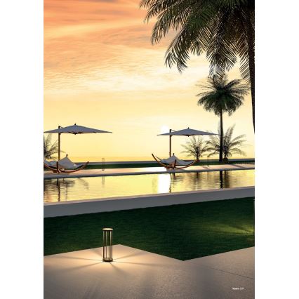 Redo 90577 - Luminária LED de exterior KALEN, 8W/230V, 3000K, 20 cm, IP65, antracite