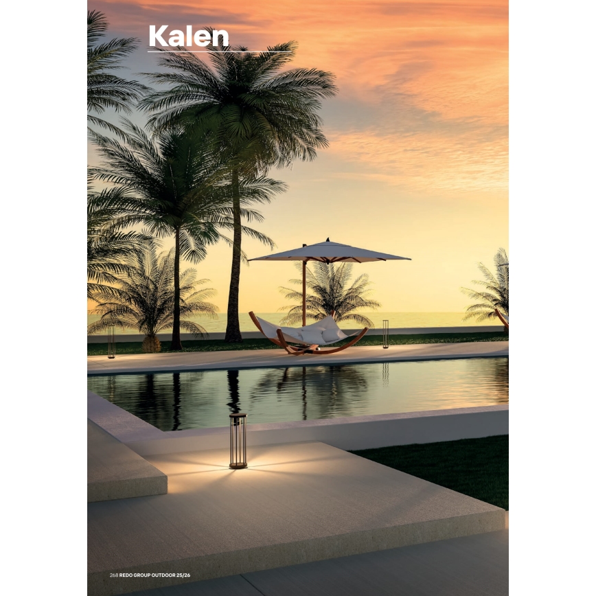 Redo 90578 - Candeeiro exterior LED KALEN LED/8W/230V 3000K 50 cm IP65 antracite