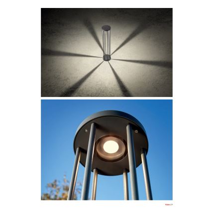 Redo 90578 - Candeeiro exterior LED KALEN LED/8W/230V 3000K 50 cm IP65 antracite