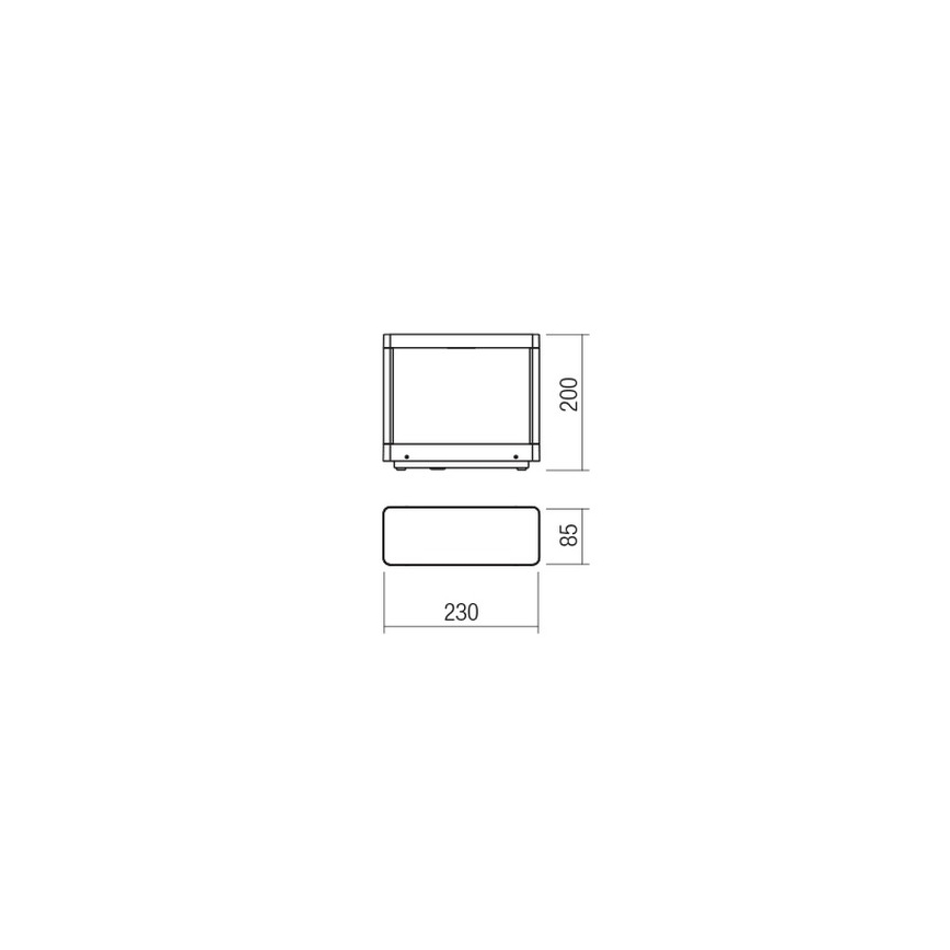 Redo 90580 - Candeeiro de exterior LED WAKE LED/8W/230V 3000K 20 cm IP65 antracite