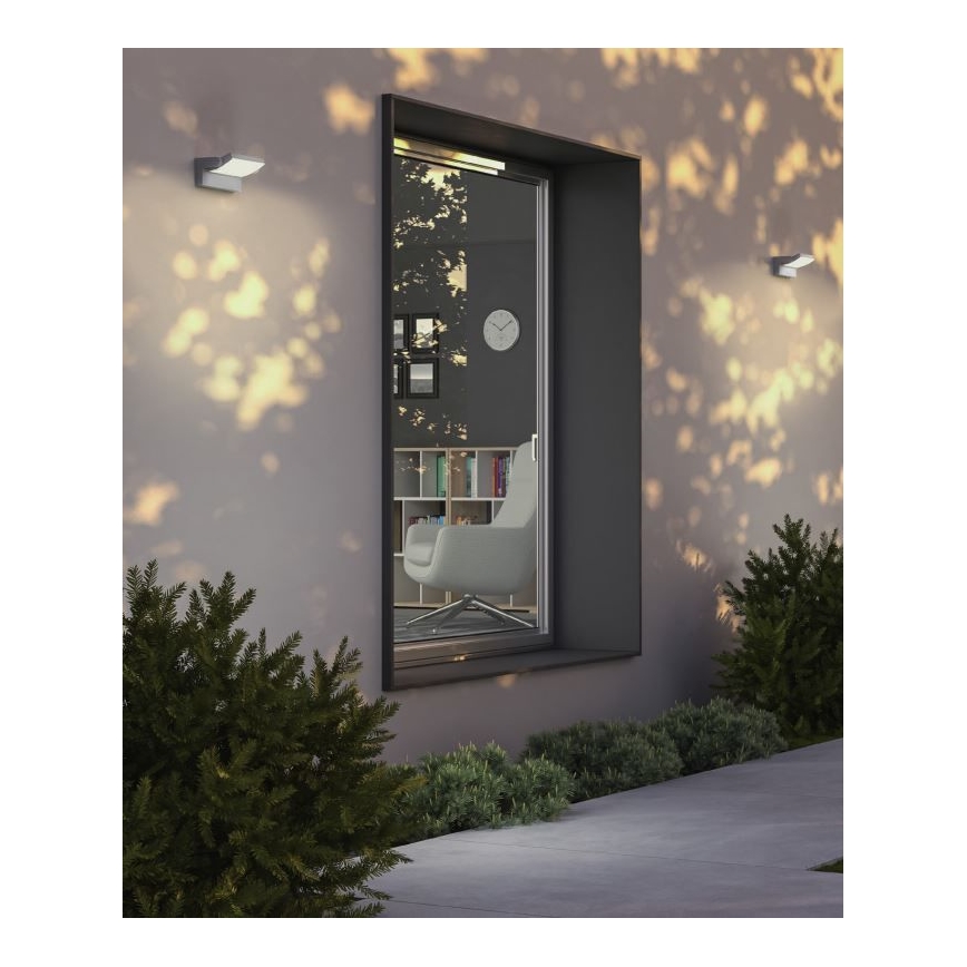 Redo 90584 - Aplique de parede LED para exterior FLIP LED/20W/230V 3000K CRI 90 IP54 antracite