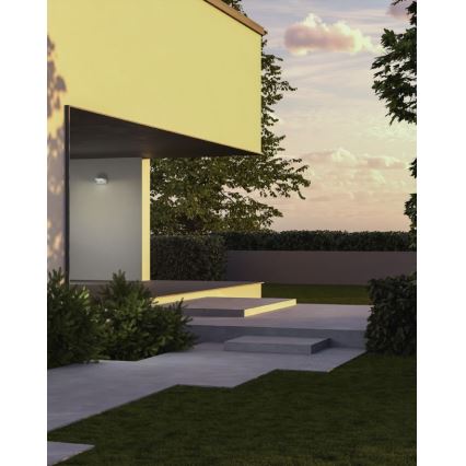 Redo 90587 - Aplique LED de parede para exterior com sensor FLIP LED/20W/230V 3000K IRC 90 IP54 antracite