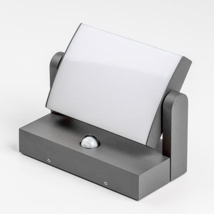 Redo 90587 - Aplique LED de parede para exterior com sensor FLIP LED/20W/230V 3000K IRC 90 IP54 antracite