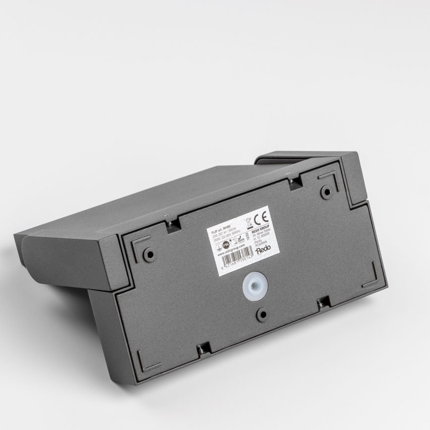 Redo 90587 - Aplique LED de parede para exterior com sensor FLIP LED/20W/230V 3000K IRC 90 IP54 antracite