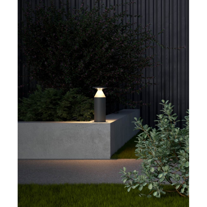 Redo 90589 - Luminária de exterior LED BIRO LED/12W/230V 3000K 30 cm IRC 90 IP65 antracite