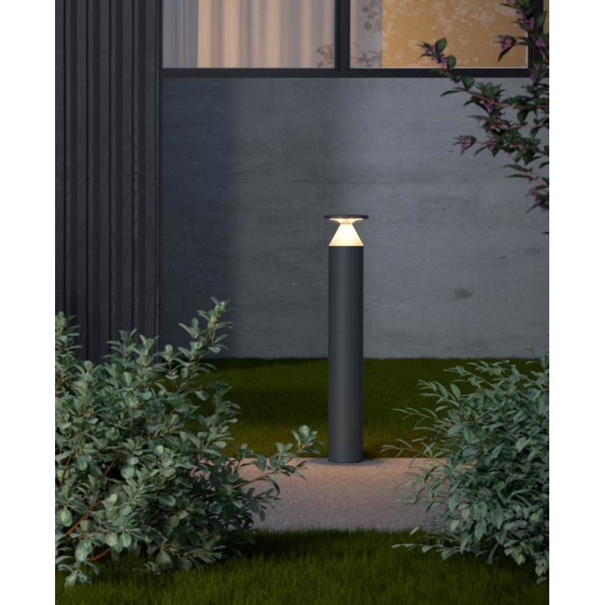 Redo 90591 - Luminária LED para exterior BIRO, 12W, 230V, 3000K, 70 cm, CRI 90, IP65, antracite