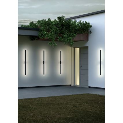 Redo 90623 - Iluminação de parede exterior LED REFLEXA LED/20W/230V 3000K 124 cm IP54 preto
