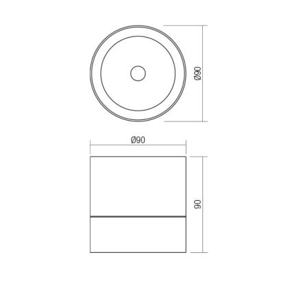 Redo 90626 - Spot exterior SHAFT LED/13W/230V 3000K diâmetro 9 cm IP65 branco