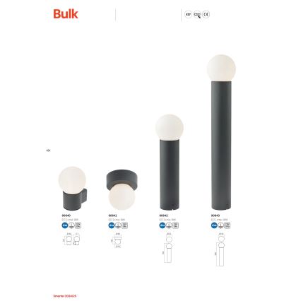 Redo 90641 - Iluminação de teto exterior BULK 1xE27/28W/230V IP44 antracite