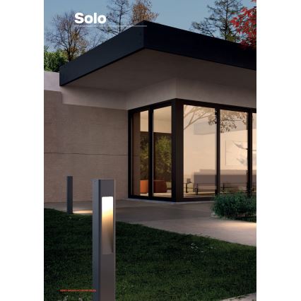 Redo 90672 - Candeeiro exterior SOLO 1xGU10/35W/230V 70 cm IP65 antracite