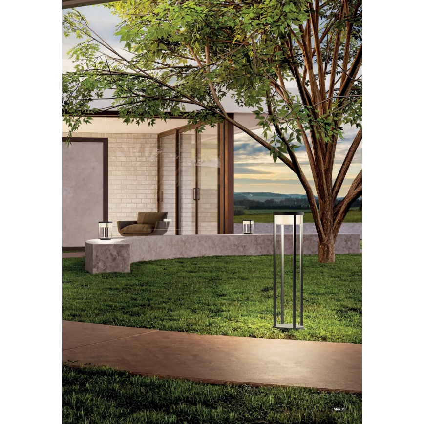 Redo 90676 - Luminária LED exterior MAX LED/15W/230V 2700K 80 cm IP65 antracite