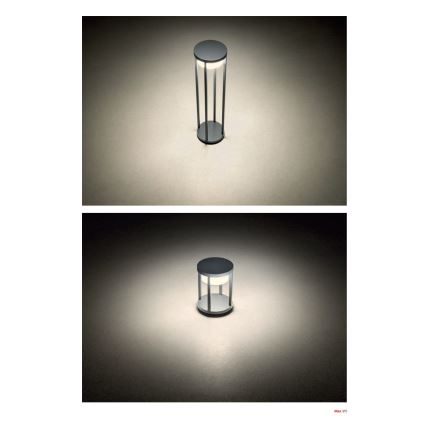 Redo 90677 - Luminária LED para exterior MAX LED/15W/230V 3000K 80 cm IP65 antracite