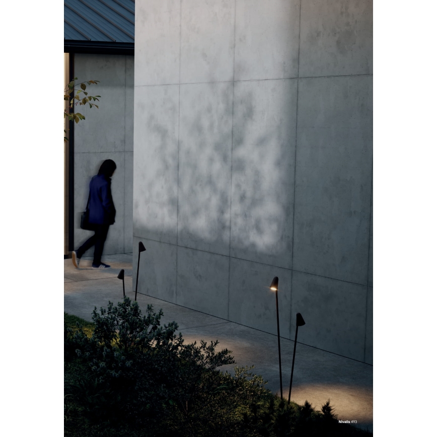 Redo 90711 - Luminária LED para exterior NIVALIS 2xLED/6,9W/230V 3000K 110 cm IP65 antracite