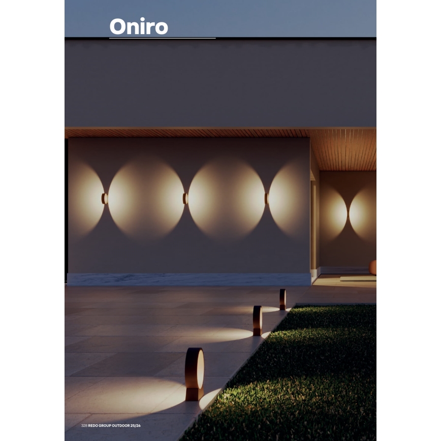 Redo 91067 - Candeeiro de exterior ONIRO LED/15W/230V 3000K 49,5 cm IRC 90 IP65 castanho