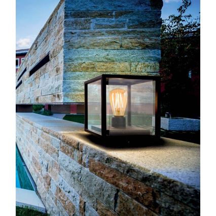 Redo 9109 - Candeeiro exterior VITRA 1xE27/15W/230V IP54 preto