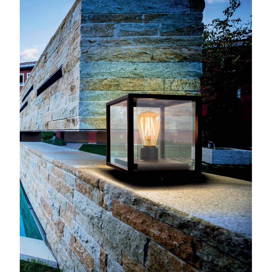 Redo 9109 - Candeeiro exterior VITRA 1xE27/15W/230V IP54 preto