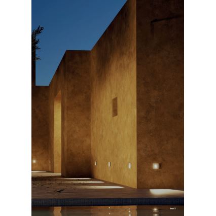 Redo 91195 - Luminária orientadora para exterior BAST LED/2,5W/230V 3000K CRI 90 IP65 cinzenta