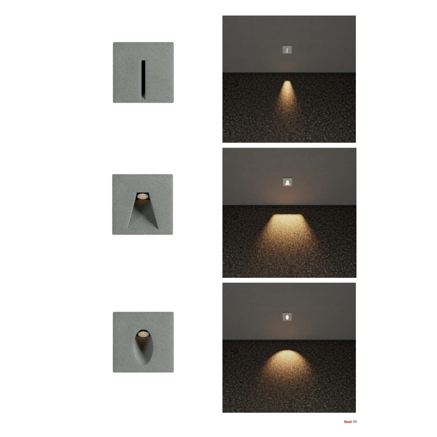 Redo 91195 - Luminária orientadora para exterior BAST LED/2,5W/230V 3000K CRI 90 IP65 cinzenta