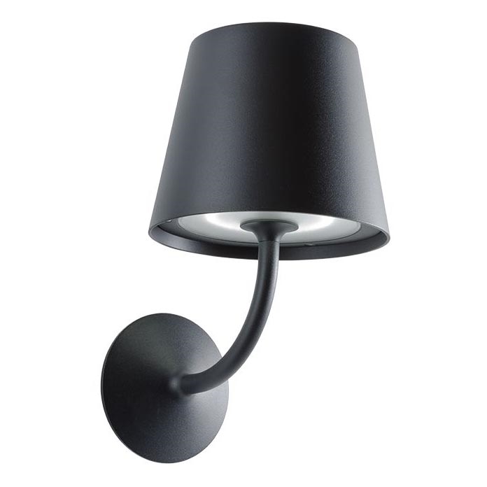 Redo 9125 - Candeeiro de parede exterior LED GIORGIO LED/7W/230V IP65 preto