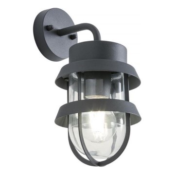 Redo 9498 - Candeeiro de parede exterior CLAUT 1xE27/42W/230V IP44 antracite