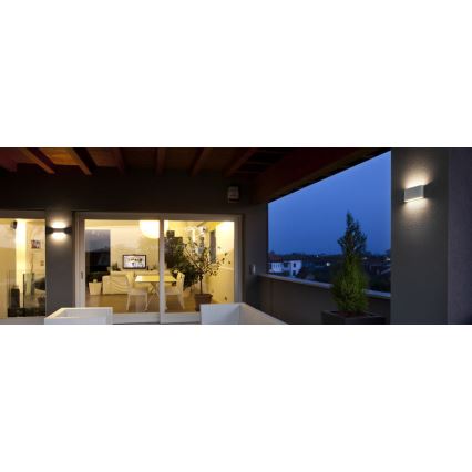 Redo 9622 - Aplique de parede LED para exterior KLIPPE LED/13W/230V 3000K IP54 branco