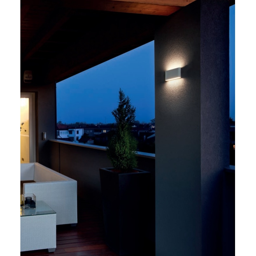 Redo 9623 - Iluminação de parede exterior LED POCKET 2xLED/6W/230V IP54 antracite