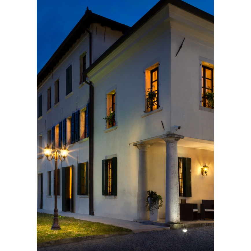 Redo 9656 - Aplique de parede exterior ESSEN 1xE27/70W/230V IP44 castanho/pátina