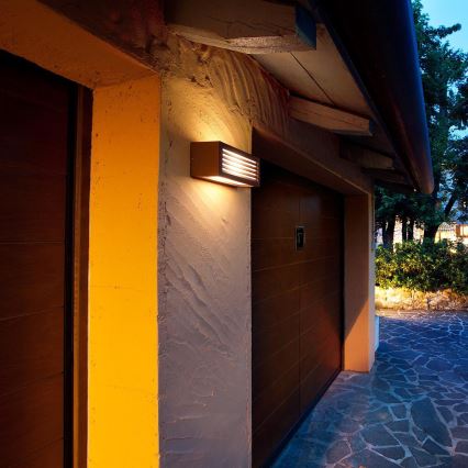 Redo 9898 - Luz de parede de exterior BRICK 1xE27/23W/230V IP54