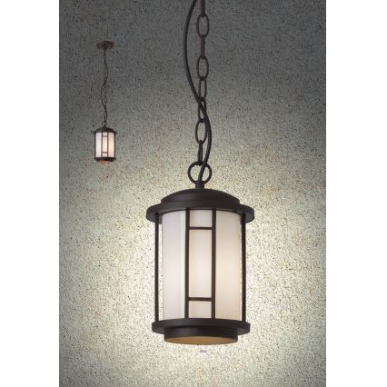 Redo 9956 - Candelabro suspenso exterior BRISTOL 1xE327/42W230V IP23