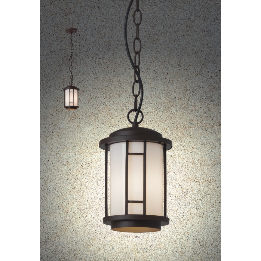 Redo 9956 - Lustre exterior BRISTOL com corrente 1xE27/42W/230V IP23
