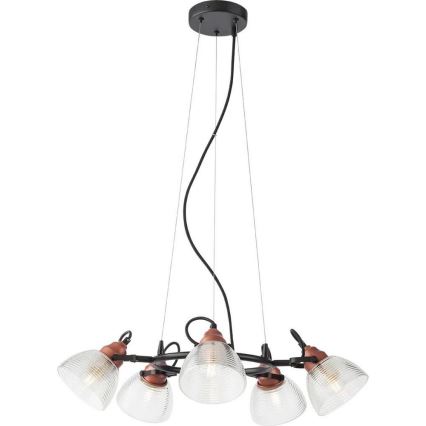 Redo A01-1451 - Abajur de substituição para candeeiro de teto e de pé RIDGE E27 transparente