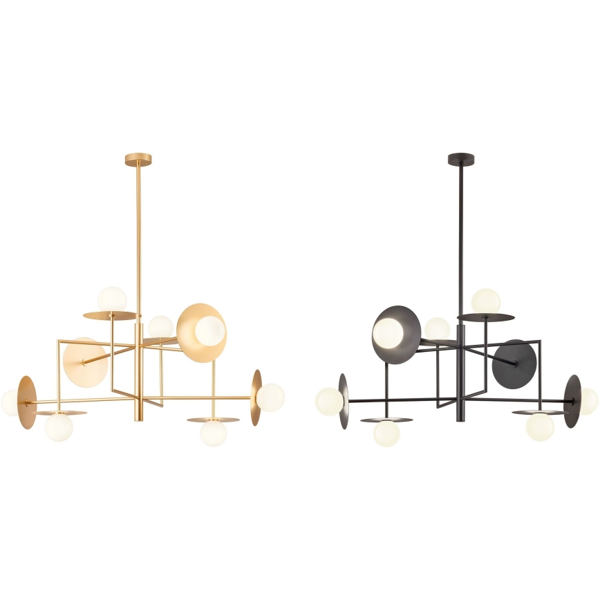 Redo UN1696_1 - Abajur de substituição para chandelier, para candeeiro PLATO diâmetro 10 cm branco