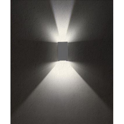 Redo 90553 - Iluminação de parede exterior LED VARY 2xLED/10W/230V 3000K IP54 antracite