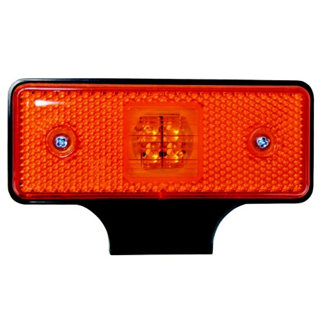 Refletor de luz LED SINGLE LED/0,2W/12-24V IP67 laranja