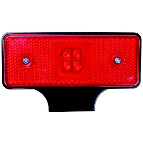 Refletor de luz LED SINGLE LED/0,2W/12-24V IP67 vermelho