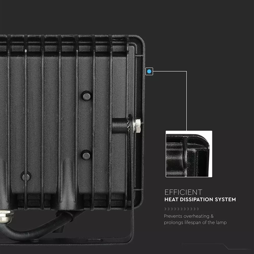 Projetor LED LED/20W/230V IP65 luz rosa