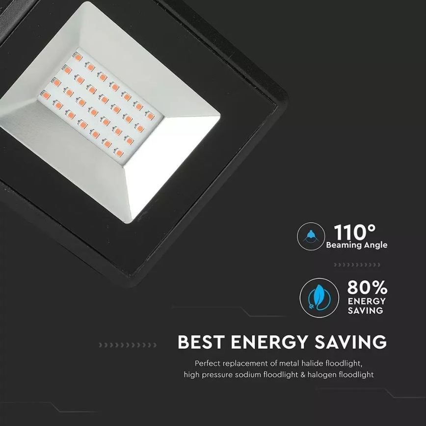 Projetor LED LED/20W/230V IP65 luz rosa